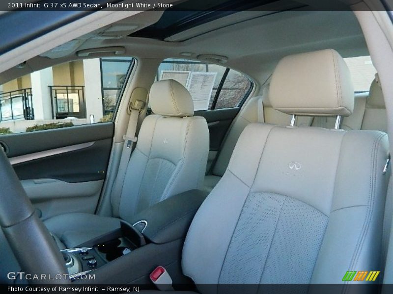 Moonlight White / Stone 2011 Infiniti G 37 xS AWD Sedan