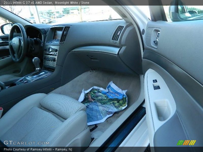 Moonlight White / Stone 2011 Infiniti G 37 xS AWD Sedan