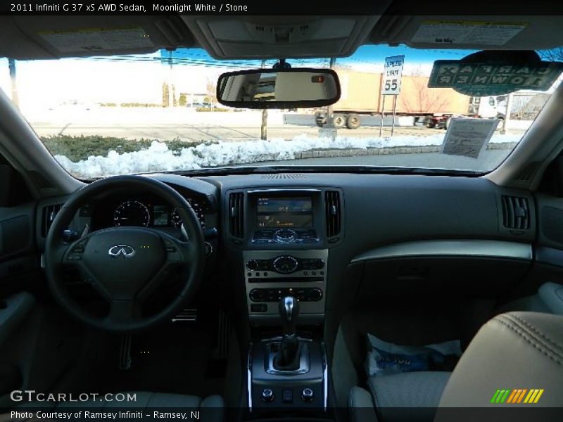 Moonlight White / Stone 2011 Infiniti G 37 xS AWD Sedan
