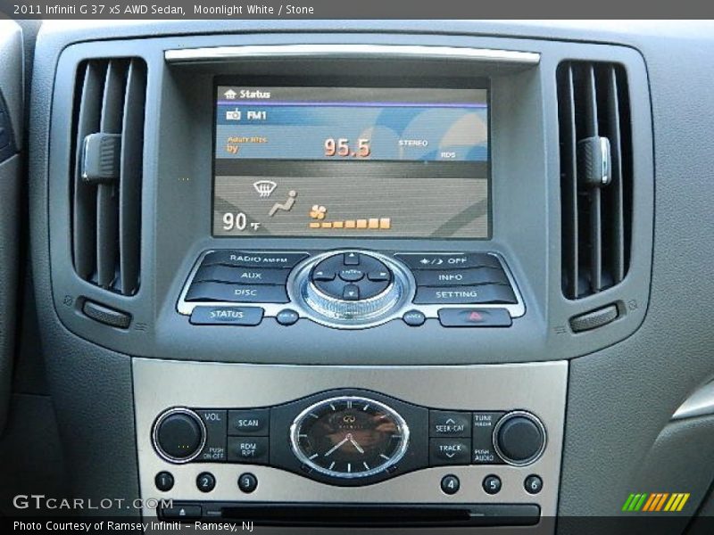 Moonlight White / Stone 2011 Infiniti G 37 xS AWD Sedan