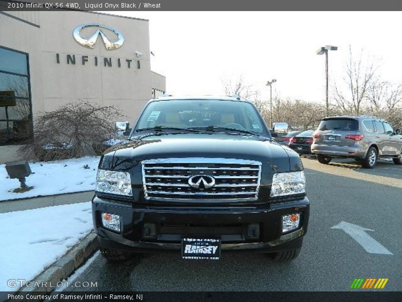 Liquid Onyx Black / Wheat 2010 Infiniti QX 56 4WD