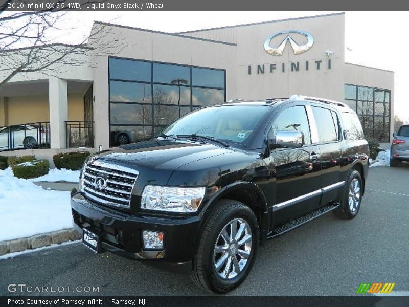 Liquid Onyx Black / Wheat 2010 Infiniti QX 56 4WD