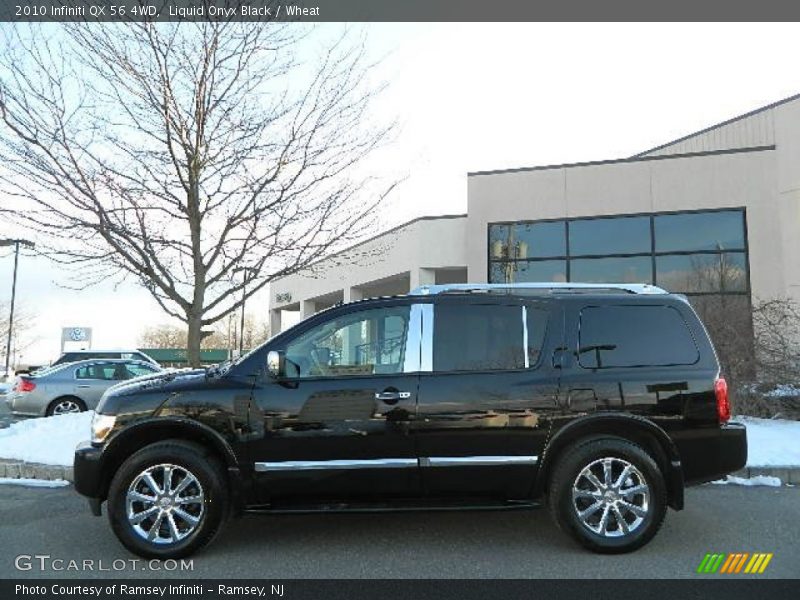 Liquid Onyx Black / Wheat 2010 Infiniti QX 56 4WD