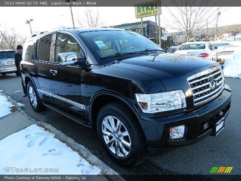 Liquid Onyx Black / Wheat 2010 Infiniti QX 56 4WD