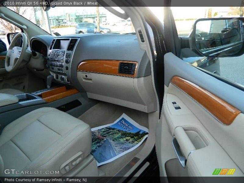 Liquid Onyx Black / Wheat 2010 Infiniti QX 56 4WD