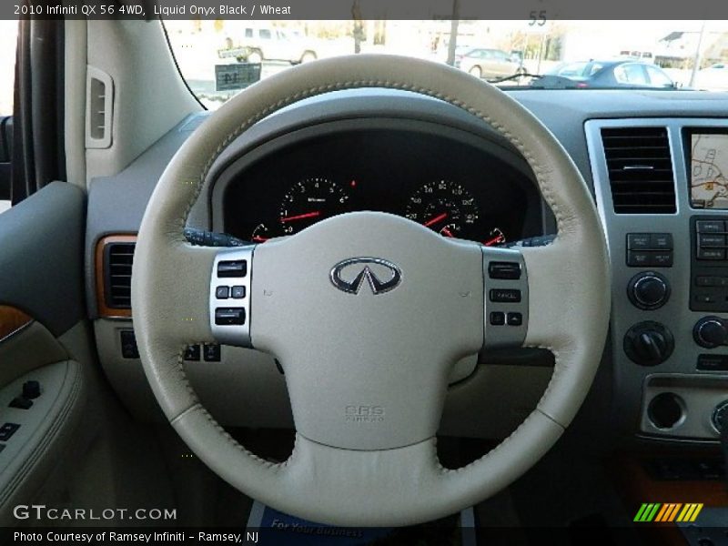 Liquid Onyx Black / Wheat 2010 Infiniti QX 56 4WD