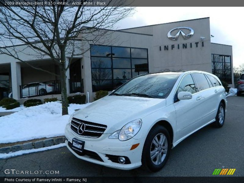 Arctic White / Black 2009 Mercedes-Benz R 350 4Matic