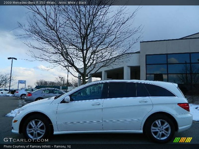 Arctic White / Black 2009 Mercedes-Benz R 350 4Matic