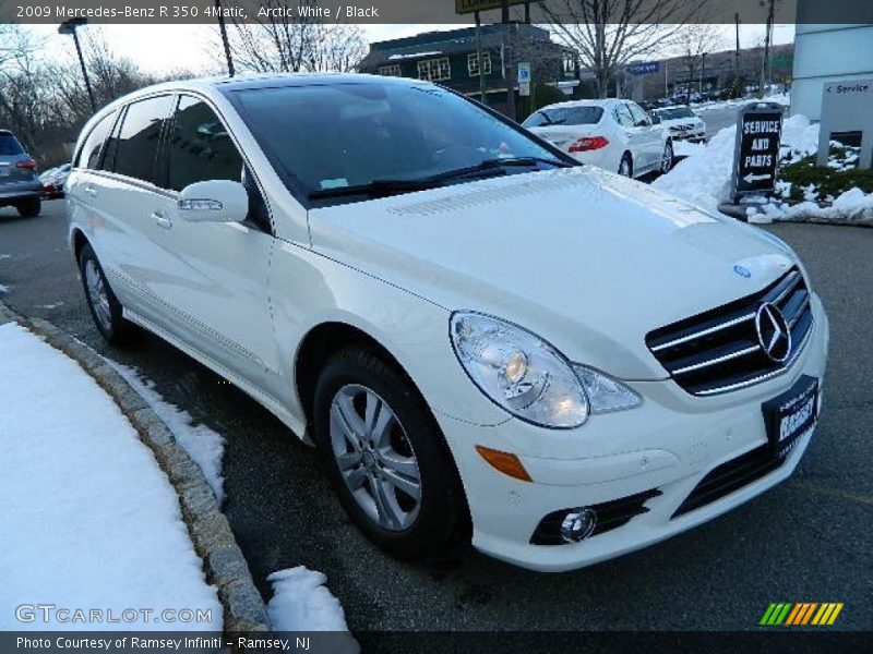 Arctic White / Black 2009 Mercedes-Benz R 350 4Matic