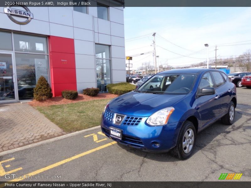 Indigo Blue / Black 2010 Nissan Rogue S AWD