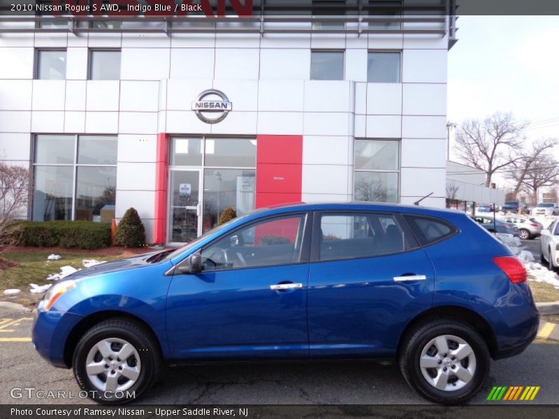 Indigo Blue / Black 2010 Nissan Rogue S AWD