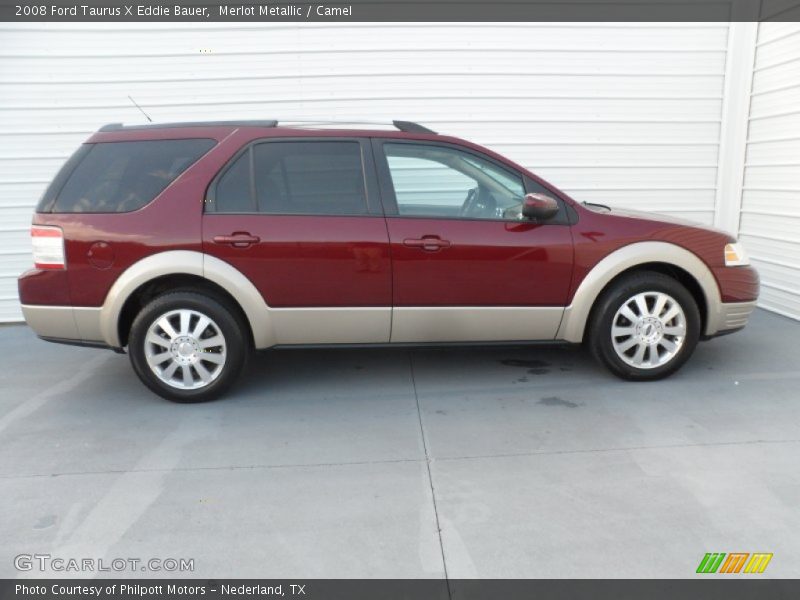 Merlot Metallic / Camel 2008 Ford Taurus X Eddie Bauer