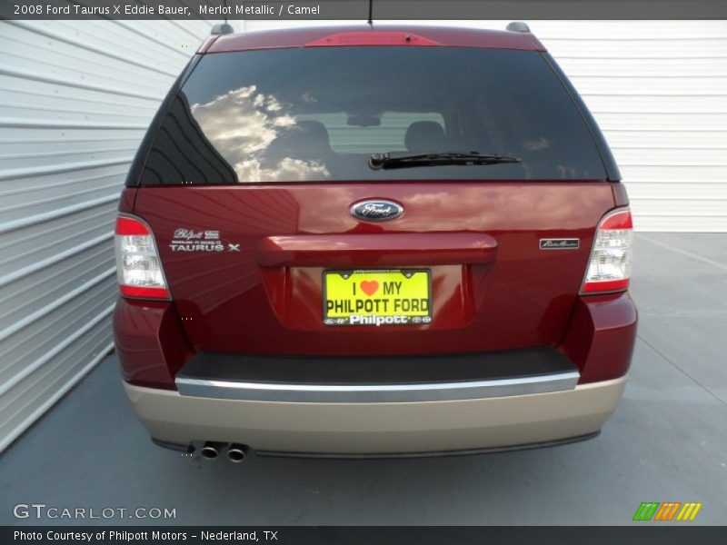 Merlot Metallic / Camel 2008 Ford Taurus X Eddie Bauer