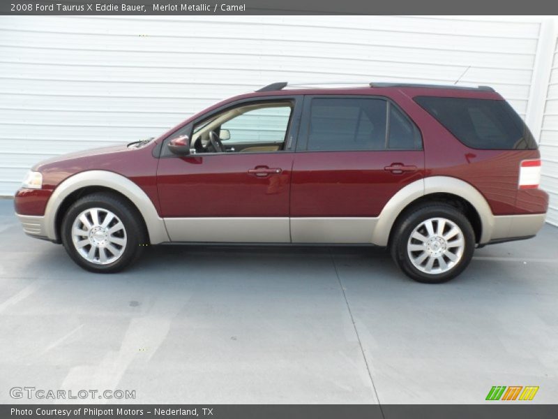 Merlot Metallic / Camel 2008 Ford Taurus X Eddie Bauer