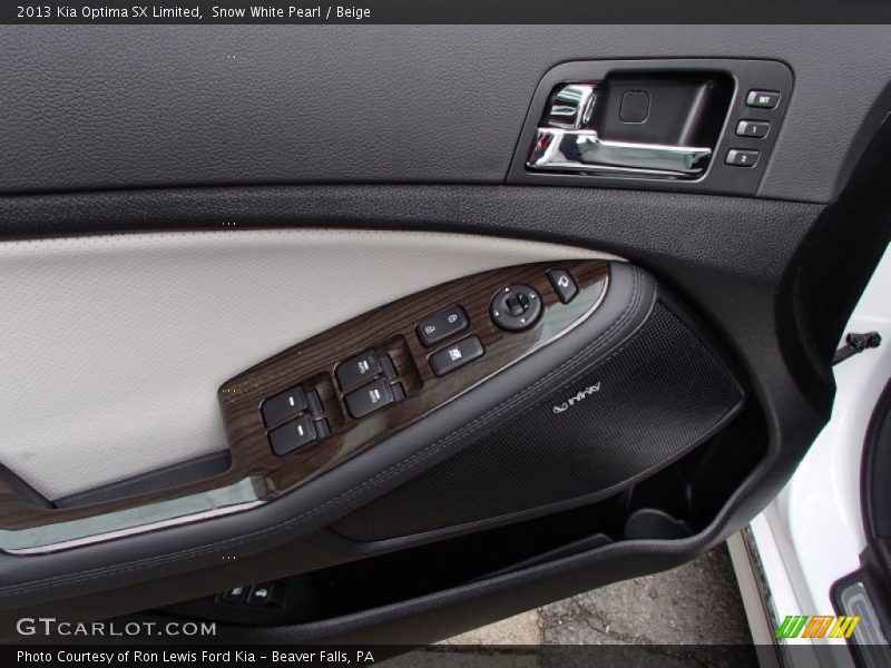 Snow White Pearl / Beige 2013 Kia Optima SX Limited