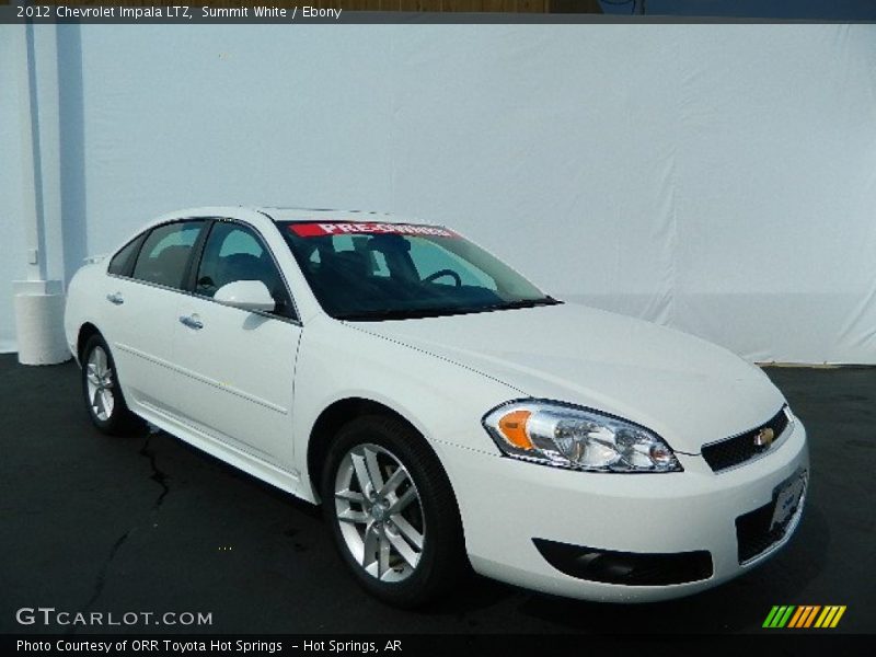 Summit White / Ebony 2012 Chevrolet Impala LTZ