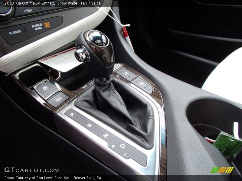 Snow White Pearl / Beige 2013 Kia Optima SX Limited