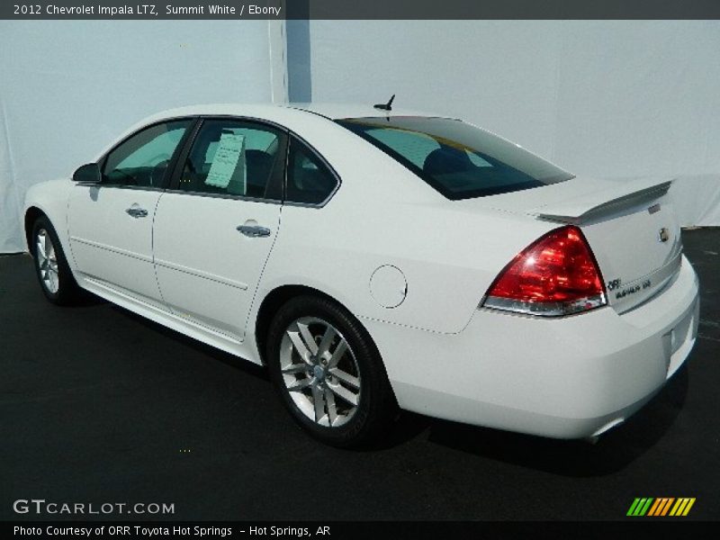 Summit White / Ebony 2012 Chevrolet Impala LTZ