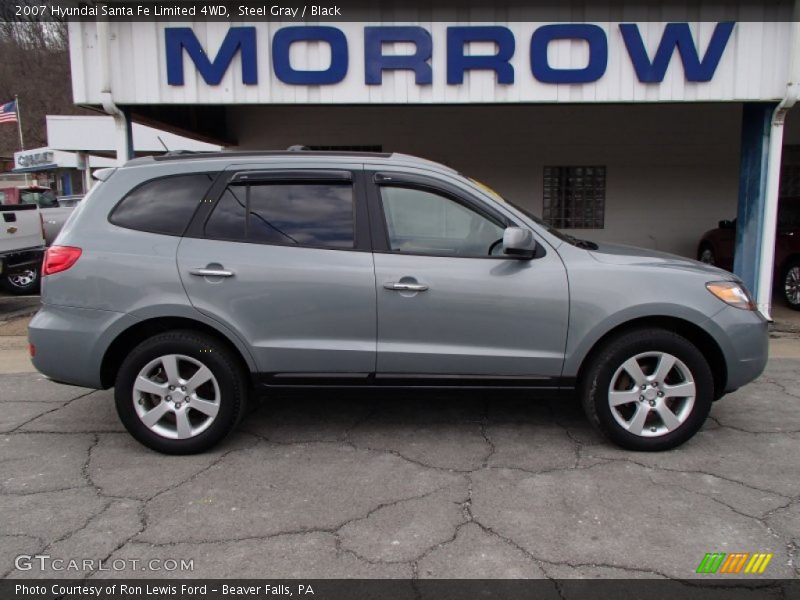 Steel Gray / Black 2007 Hyundai Santa Fe Limited 4WD