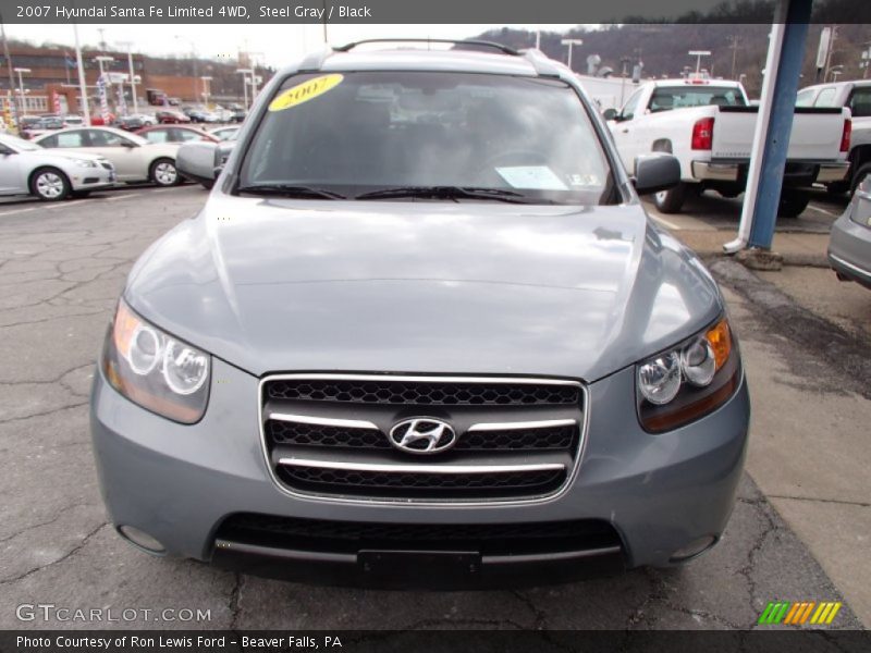 Steel Gray / Black 2007 Hyundai Santa Fe Limited 4WD
