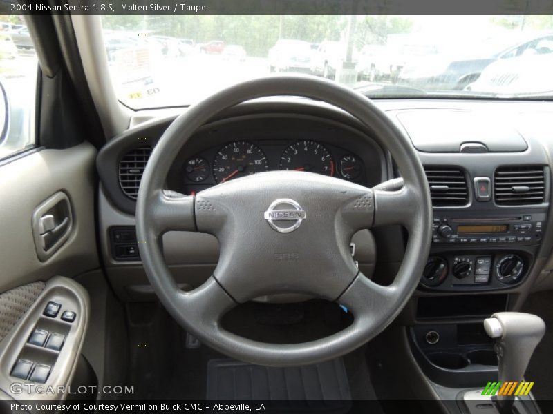 Molten Silver / Taupe 2004 Nissan Sentra 1.8 S