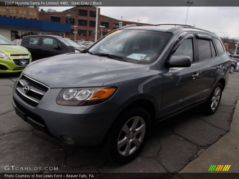 Steel Gray / Black 2007 Hyundai Santa Fe Limited 4WD