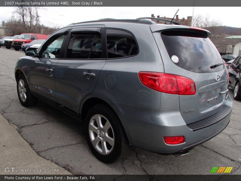 Steel Gray / Black 2007 Hyundai Santa Fe Limited 4WD