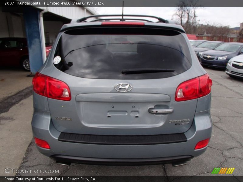 Steel Gray / Black 2007 Hyundai Santa Fe Limited 4WD