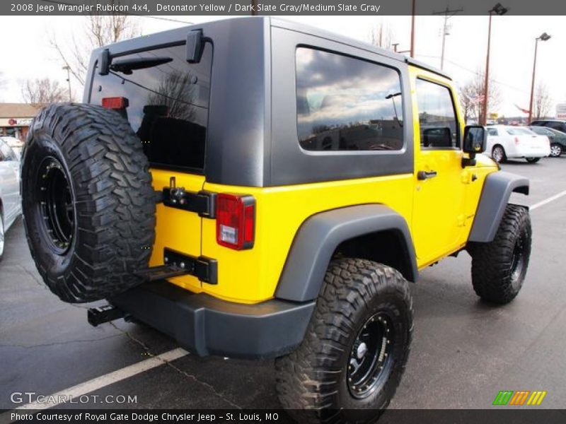 Detonator Yellow / Dark Slate Gray/Medium Slate Gray 2008 Jeep Wrangler Rubicon 4x4