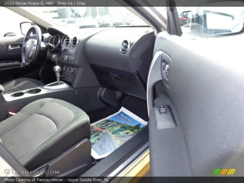 Silver Ice / Gray 2010 Nissan Rogue SL AWD