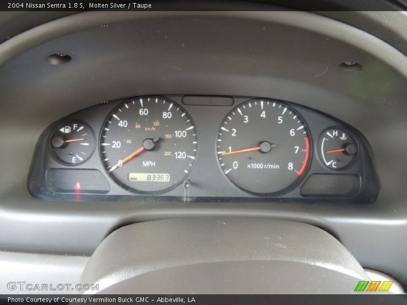Molten Silver / Taupe 2004 Nissan Sentra 1.8 S