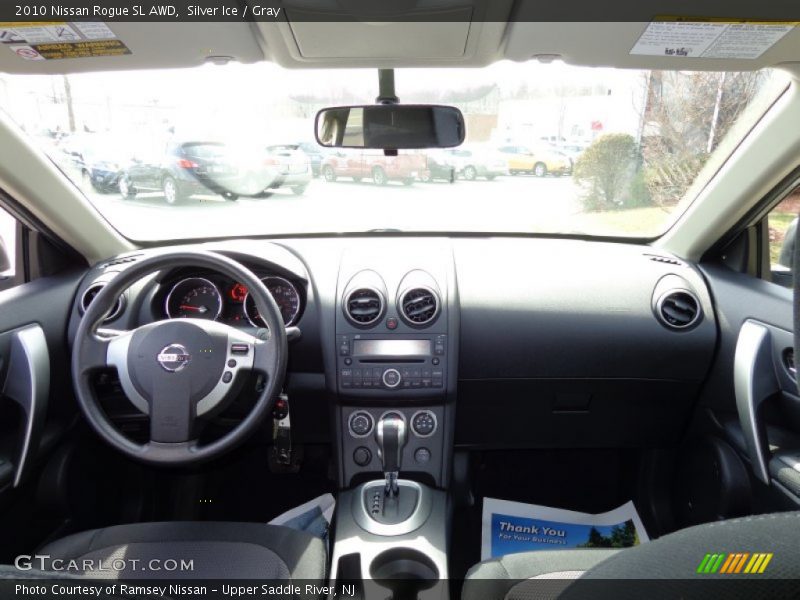 Silver Ice / Gray 2010 Nissan Rogue SL AWD