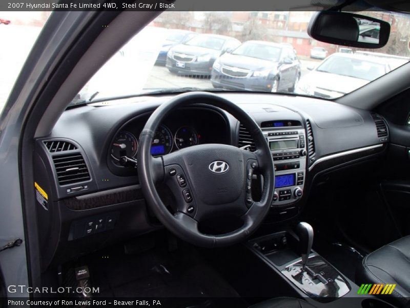 Steel Gray / Black 2007 Hyundai Santa Fe Limited 4WD