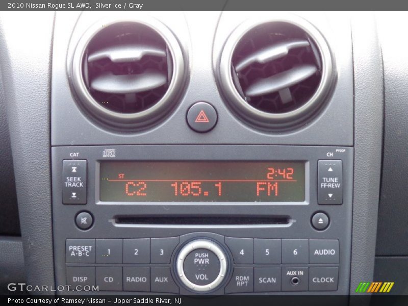 Silver Ice / Gray 2010 Nissan Rogue SL AWD