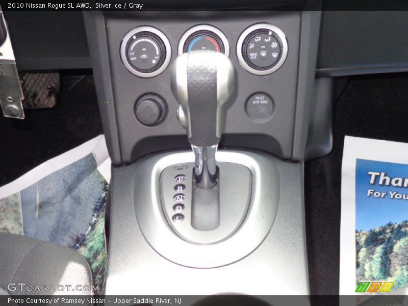 Silver Ice / Gray 2010 Nissan Rogue SL AWD