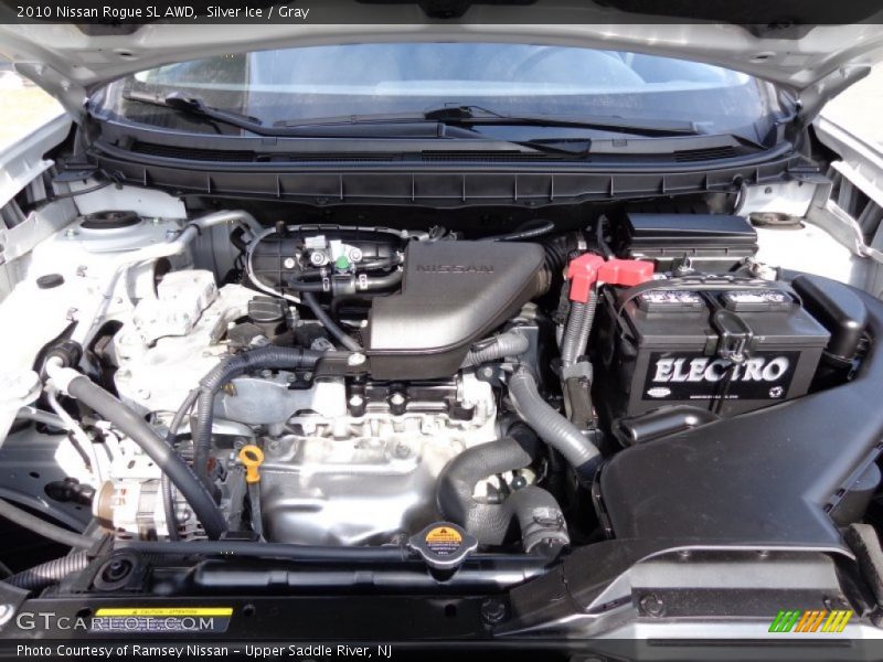 Silver Ice / Gray 2010 Nissan Rogue SL AWD