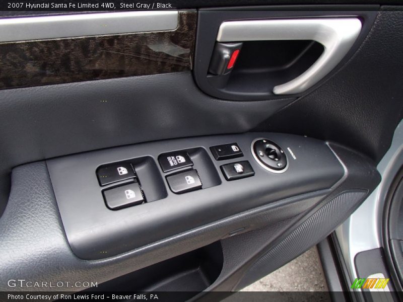 Steel Gray / Black 2007 Hyundai Santa Fe Limited 4WD