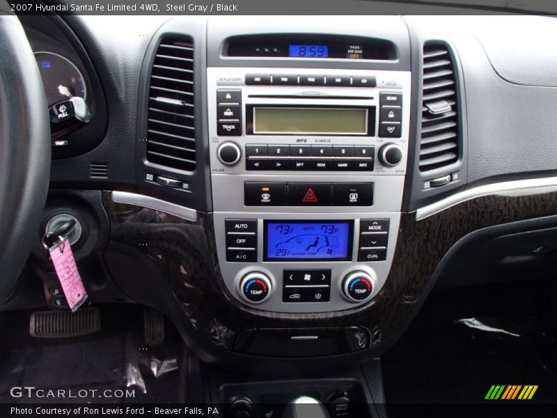 Steel Gray / Black 2007 Hyundai Santa Fe Limited 4WD