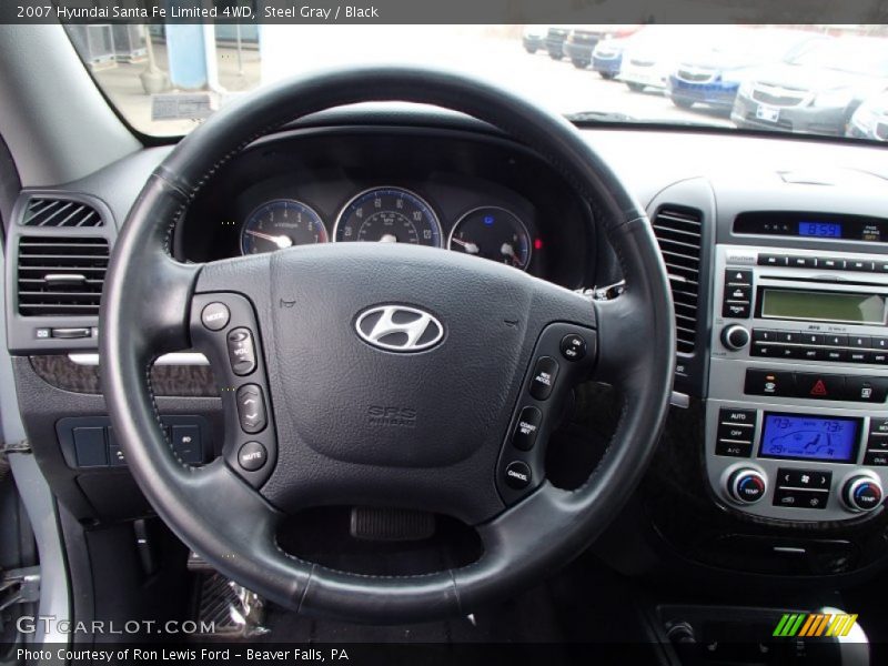 Steel Gray / Black 2007 Hyundai Santa Fe Limited 4WD