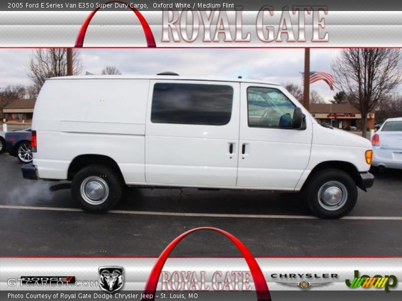Oxford White / Medium Flint 2005 Ford E Series Van E350 Super Duty Cargo
