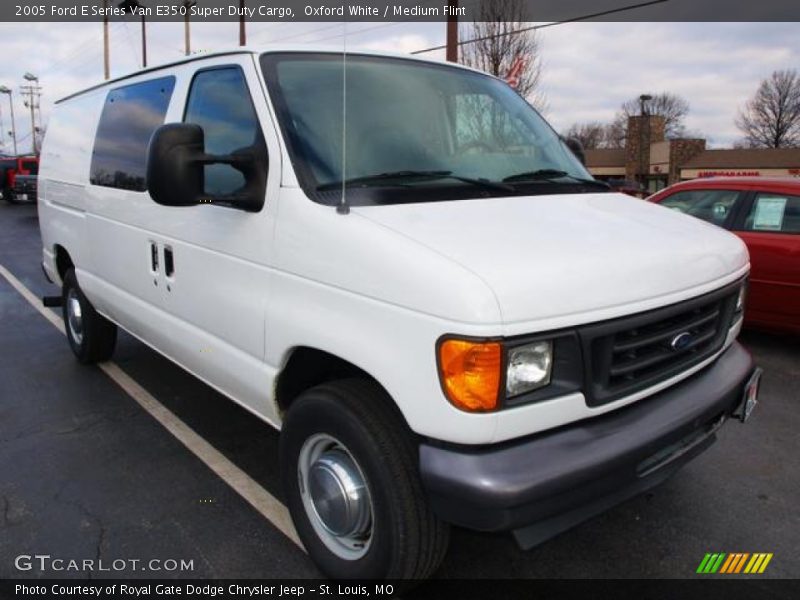 Oxford White / Medium Flint 2005 Ford E Series Van E350 Super Duty Cargo