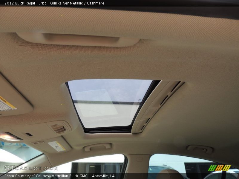 Sunroof of 2012 Regal Turbo