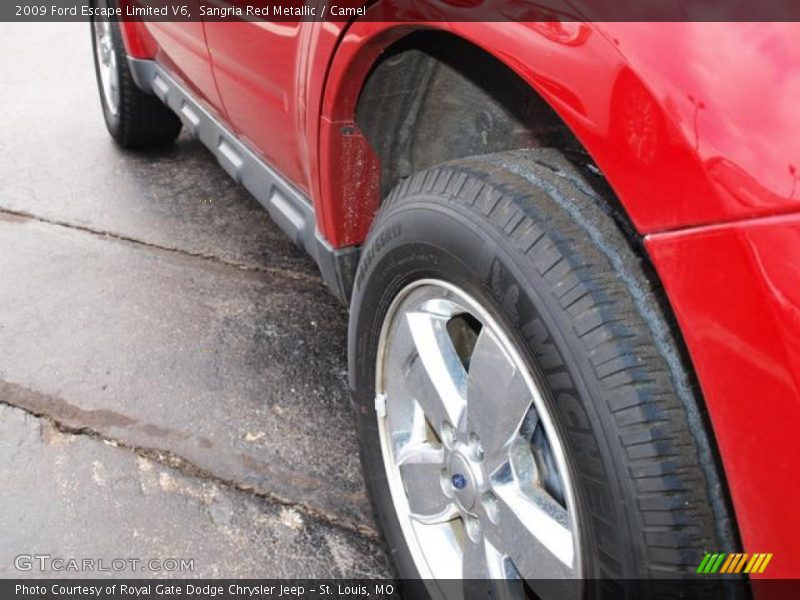 Sangria Red Metallic / Camel 2009 Ford Escape Limited V6