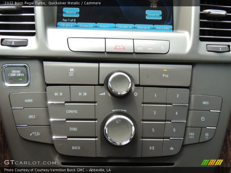 Controls of 2012 Regal Turbo