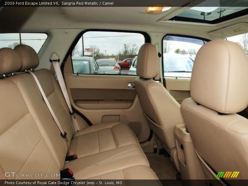 Sangria Red Metallic / Camel 2009 Ford Escape Limited V6