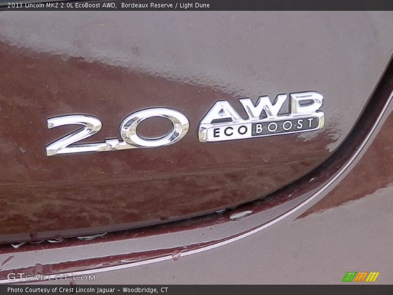Bordeaux Reserve / Light Dune 2013 Lincoln MKZ 2.0L EcoBoost AWD