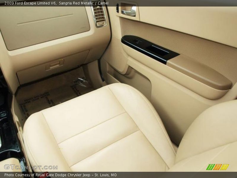 Sangria Red Metallic / Camel 2009 Ford Escape Limited V6