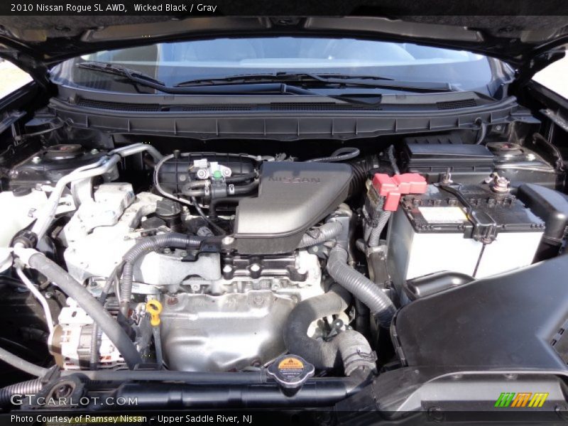 Wicked Black / Gray 2010 Nissan Rogue SL AWD