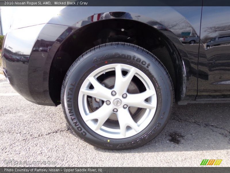 Wicked Black / Gray 2010 Nissan Rogue SL AWD