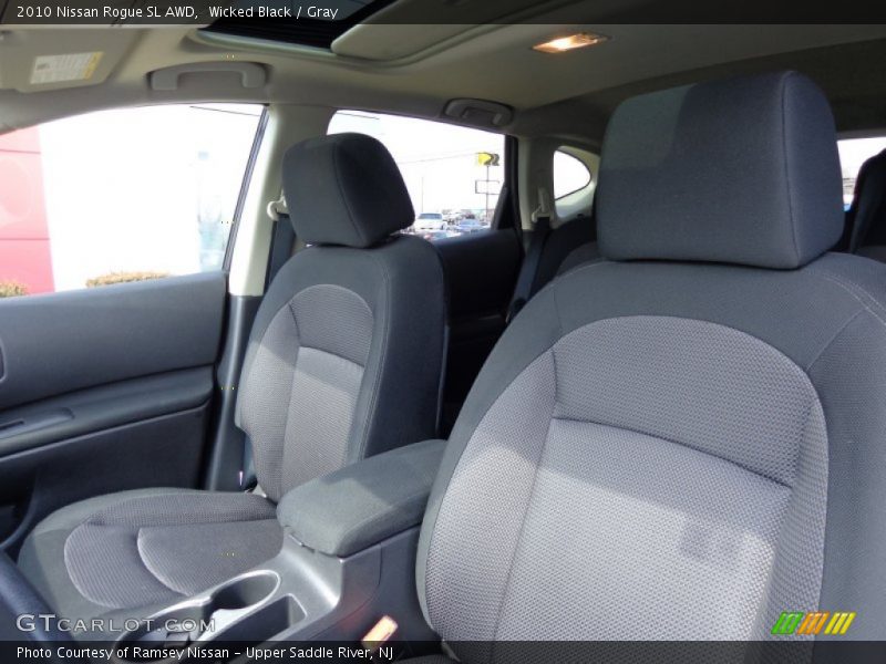 Wicked Black / Gray 2010 Nissan Rogue SL AWD